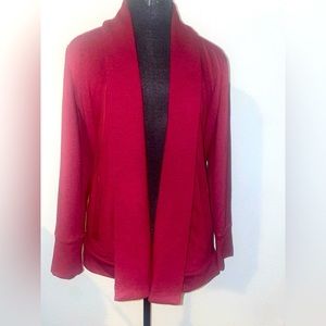 T by Talbots Burgundy Thick Pocket Cardigan X-Small